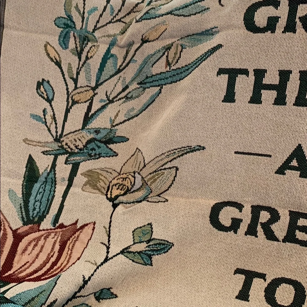 Throw with Scripture Verse NWOT
